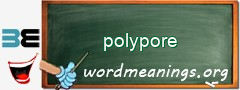 WordMeaning blackboard for polypore